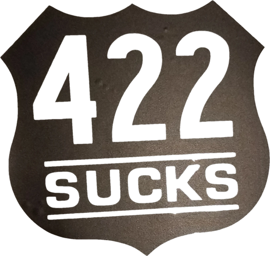422 sucks decal