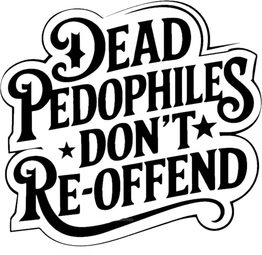 dead pedophiles  decal